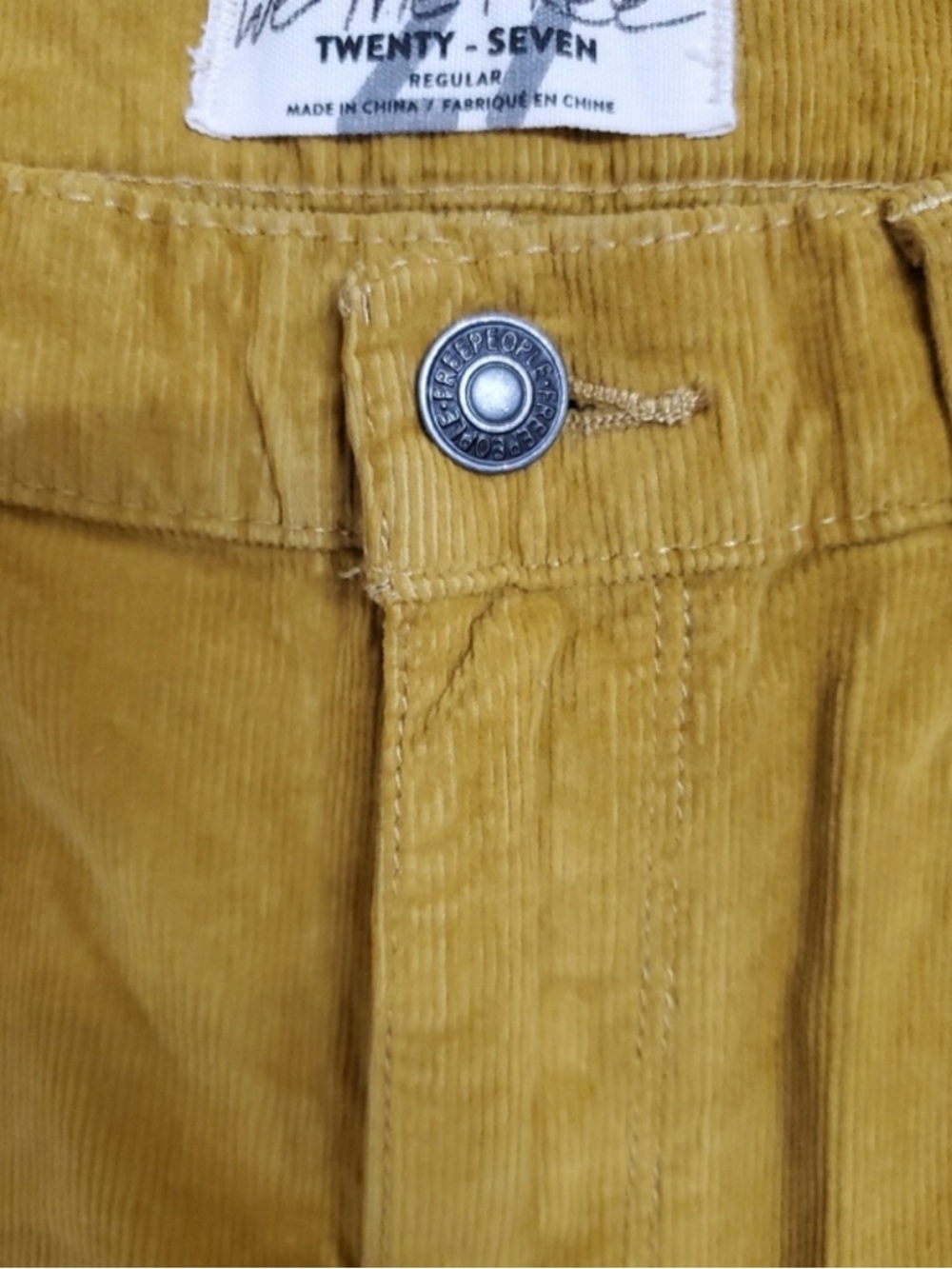 Free People We The Free Corduroy Pants Size 27 - Picture 4 of 5